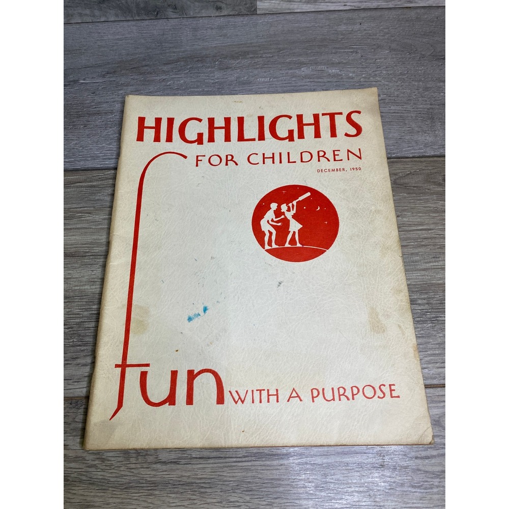 Vintage Highlights for Children Magazine December 1950 Fun with a Purpose Vol 5